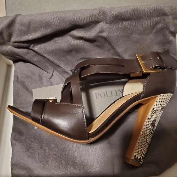 Pollini 100% leather python shoes - Picture 3 of 5